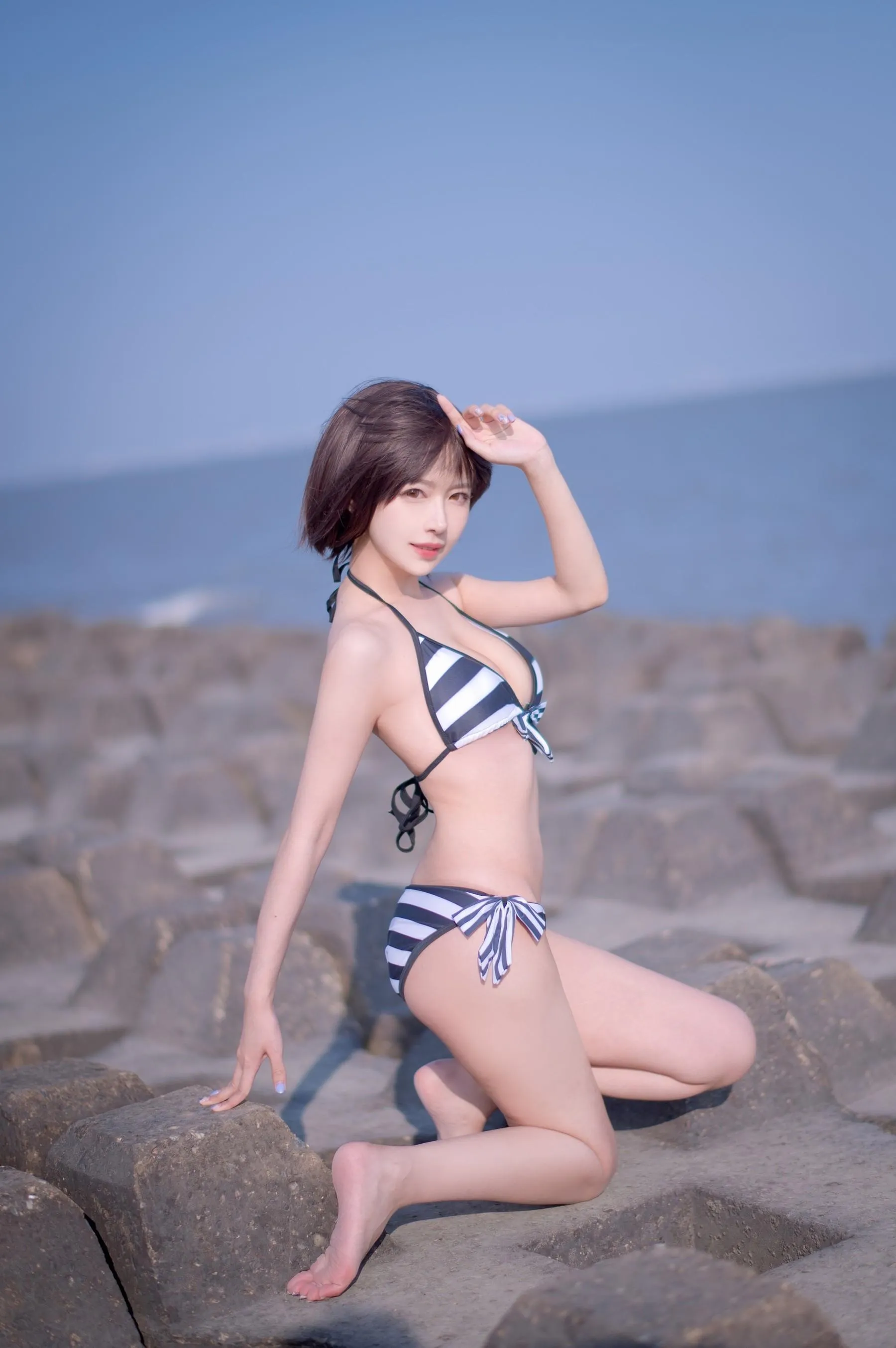 Shika小鹿鹿 – NO.95 加藤惠 泳装 [17P]插图3
